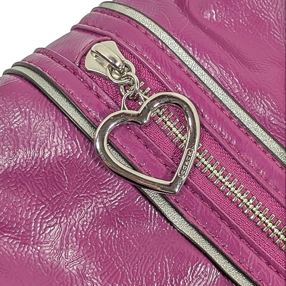 Coach Pink Leather Tote Bag - Picture 8 of 12